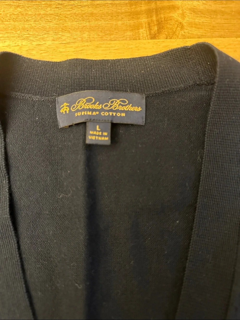 BROOKS BROTHERS supima cotton cardigan